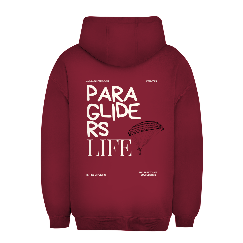 Unisex Oversize Hoodie Paragliders Life