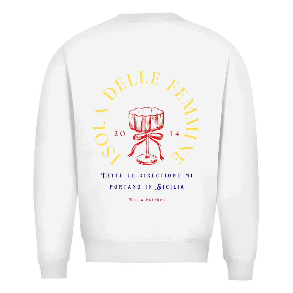Herren Sweatshirt Isola Delle Femmine Design