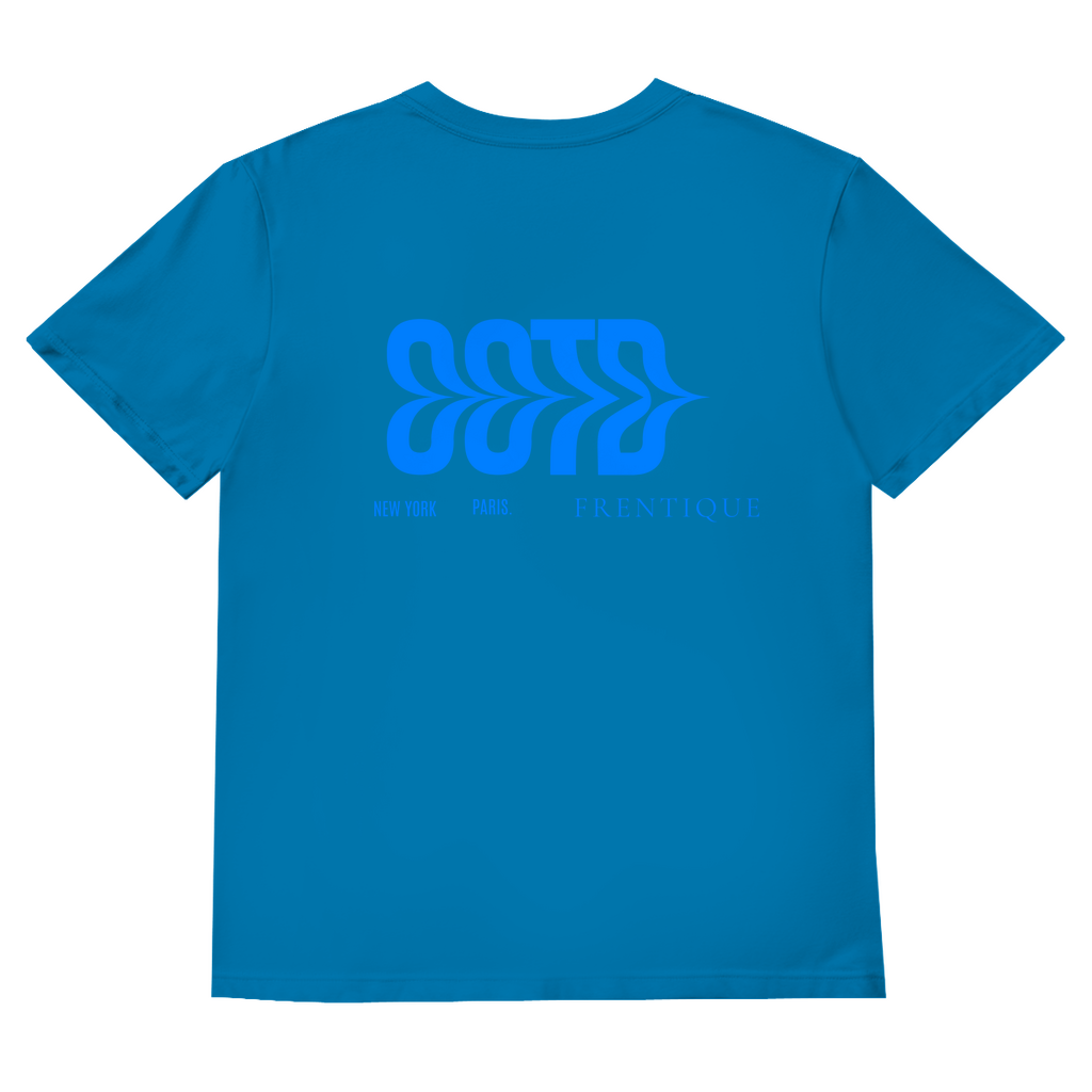 Herren Basic V-Neck T-Shirt Design New York/  Paris/ Frentique/