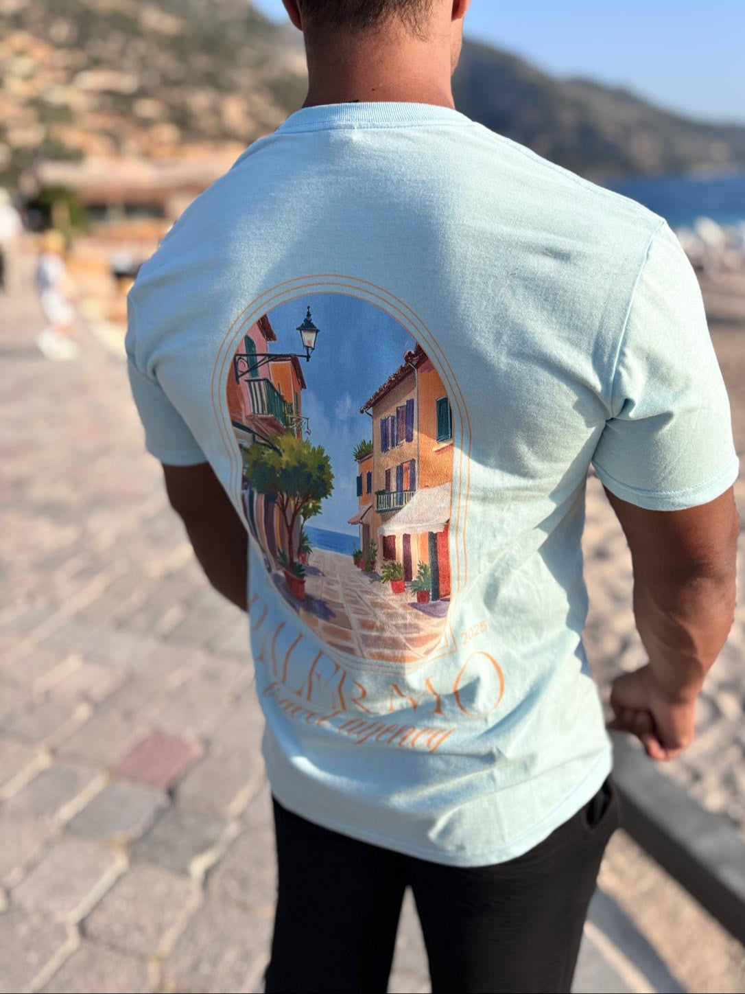 Herren Heavy Cotton T-Shirt Palermo. New/ Design  Rückseite