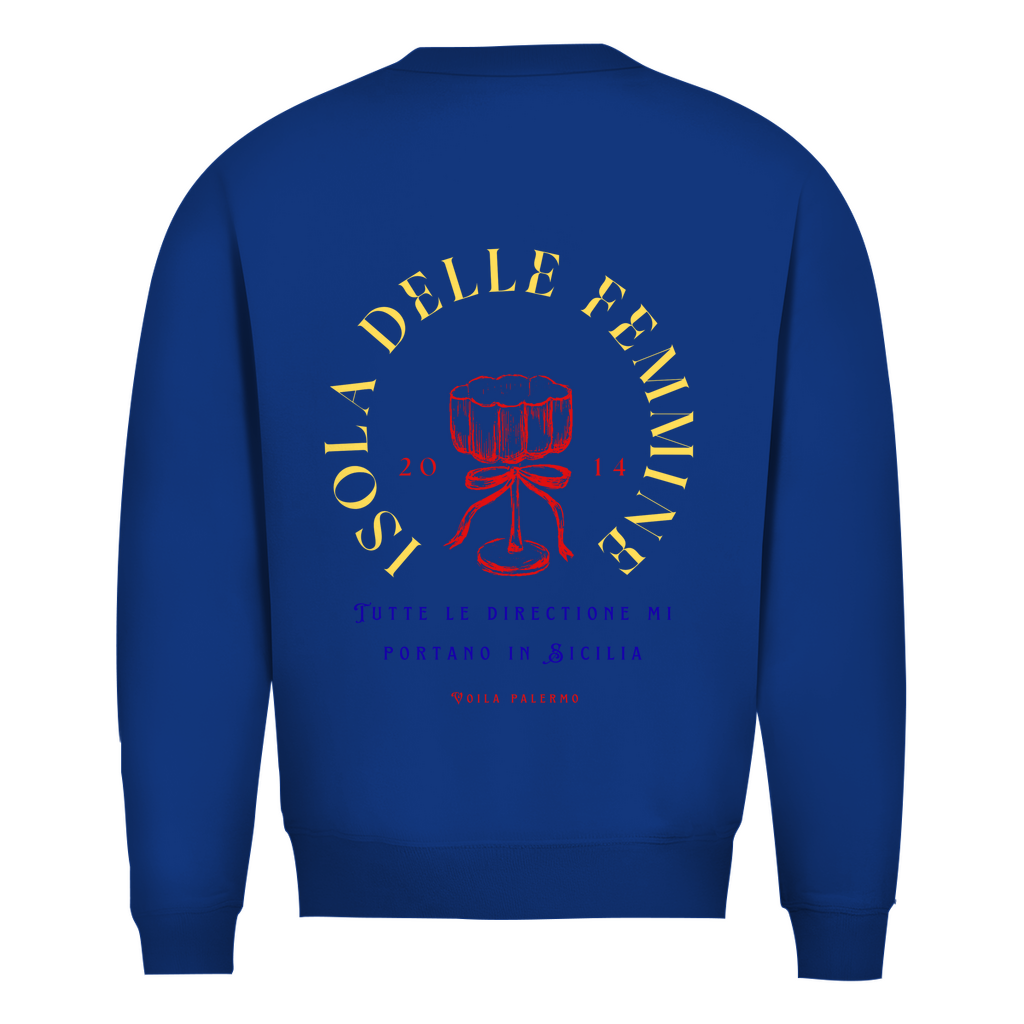 Herren Sweatshirt Isola Delle Femmine Design