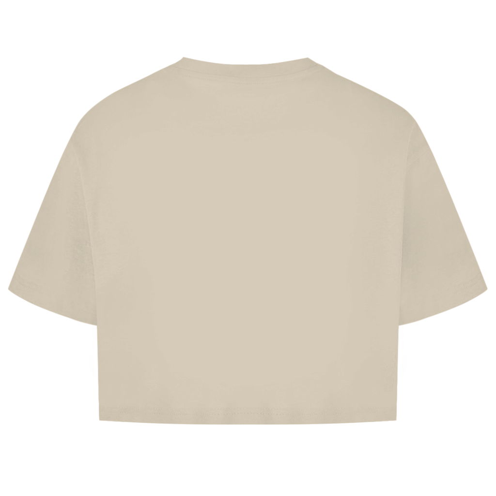 Damen Oversize Crop Top Mondello Beach