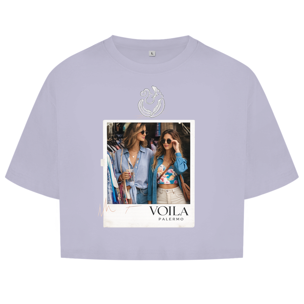 Voila Essential Crop Top Palermo cute – . Perfekt für Coffee Dates, City Walks oder den nächsten Insta-Post 📸