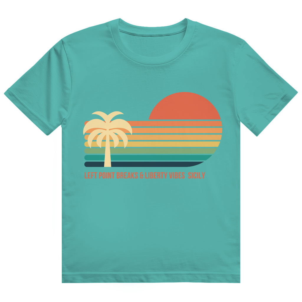 Herren Heavy Cotton T-Shirt Sicilian Summer Surf Tshirt