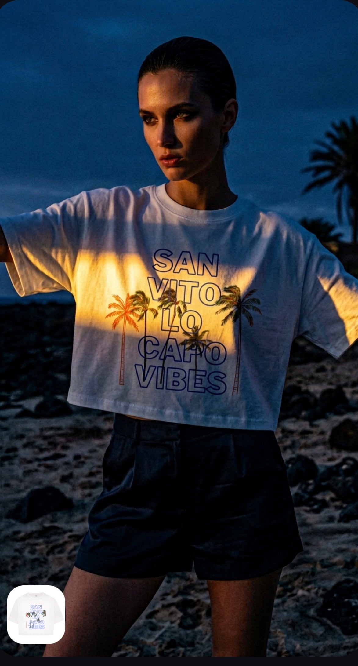 San Vito Lo Capo Crop Top Damen – Oversize, Sommer & City-Look ☀️