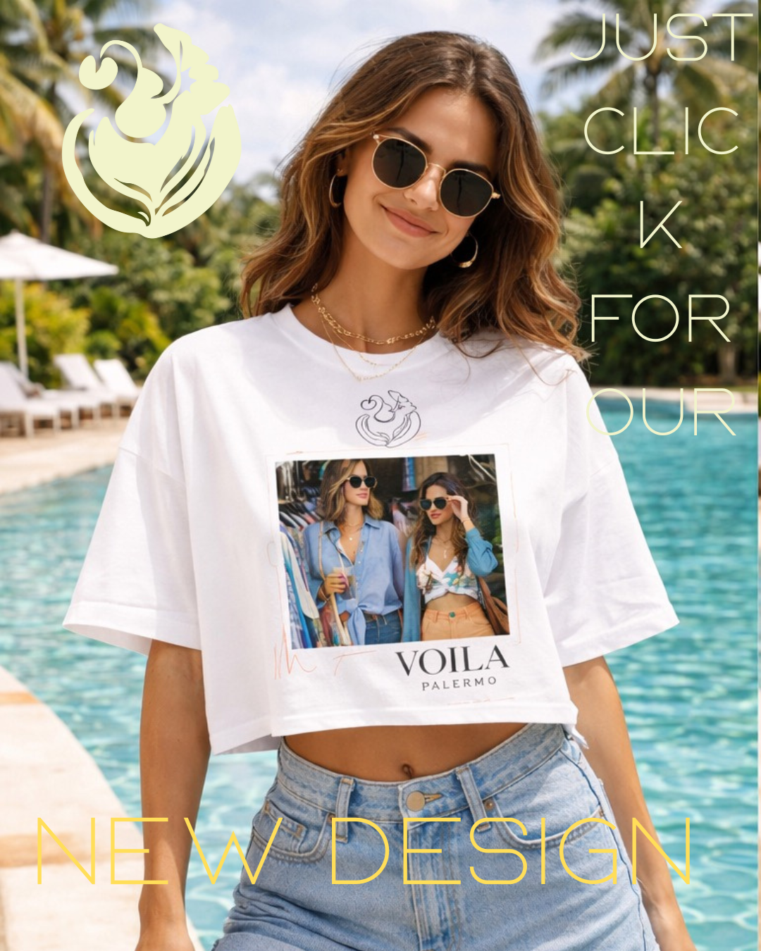 Voila Essential Crop Top Palermo cute – . Perfekt für Coffee Dates, City Walks oder den nächsten Insta-Post 📸