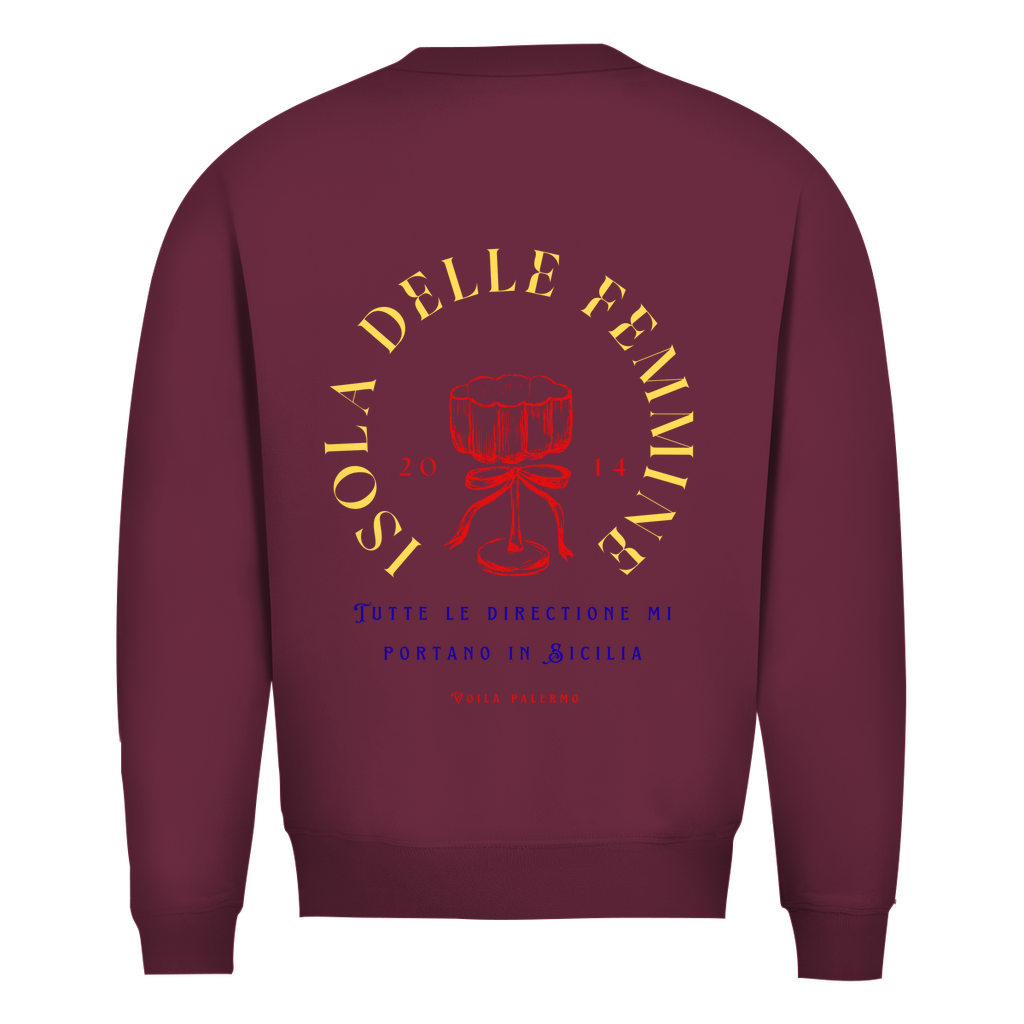 Herren Sweatshirt Isola Delle Femmine Design