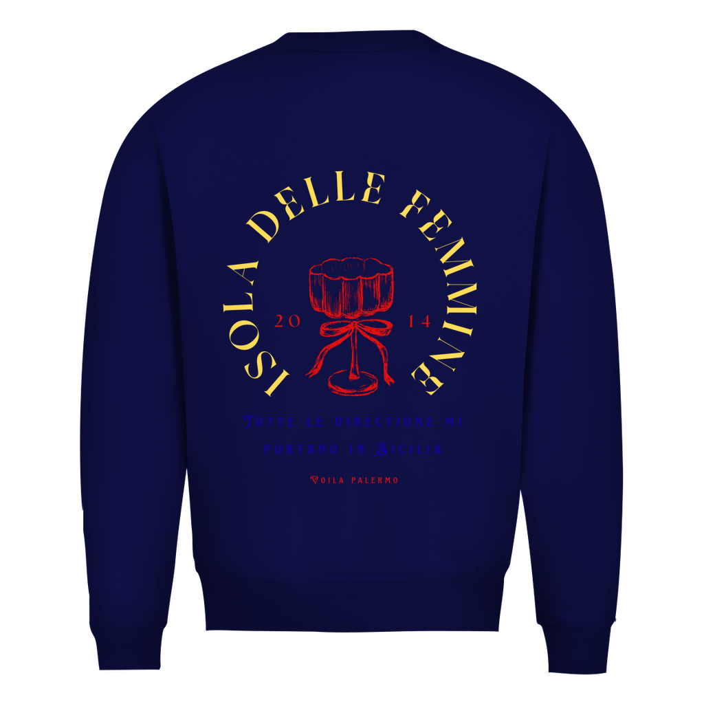 Herren Sweatshirt Isola Delle Femmine Design