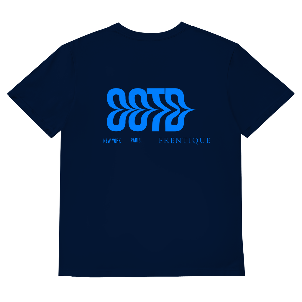 Herren Basic V-Neck T-Shirt Design New York/  Paris/ Frentique/