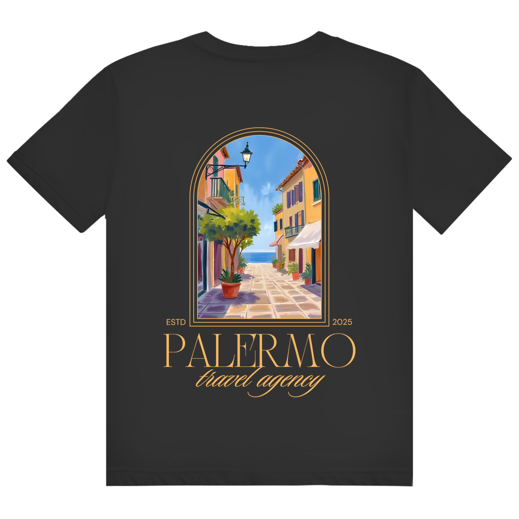 Herren Heavy Cotton T-Shirt Palermo. New/ Design  Rückseite
