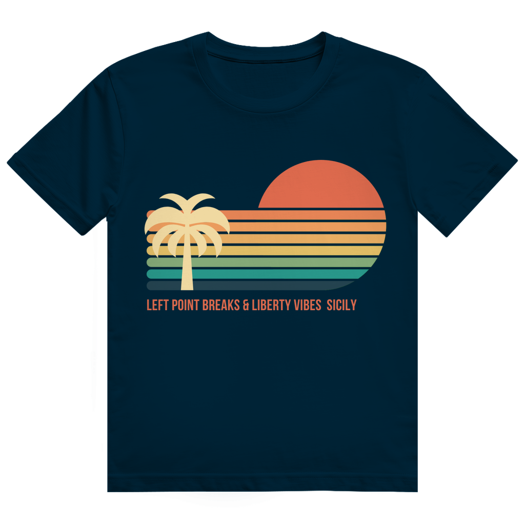 Herren Heavy Cotton T-Shirt Sicilian Summer Surf Tshirt