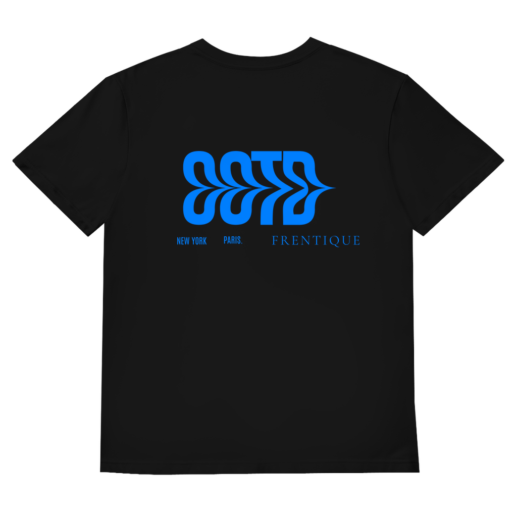 Herren Basic V-Neck T-Shirt Design New York/  Paris/ Frentique/