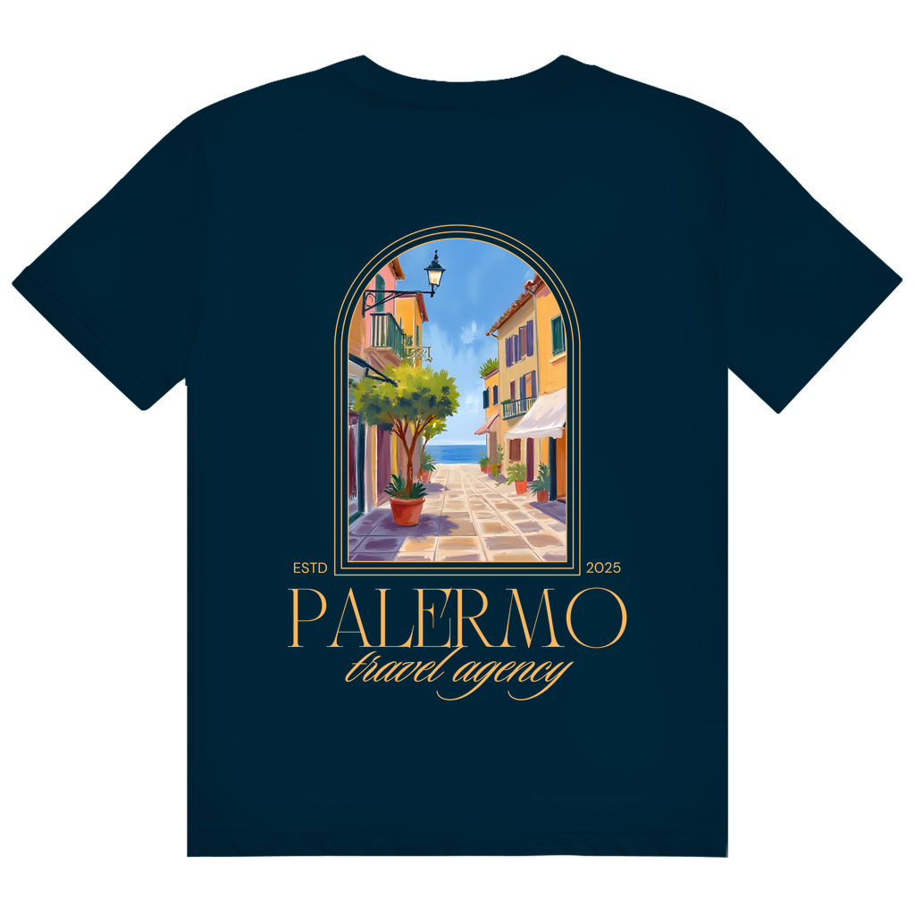 Herren Heavy Cotton T-Shirt Palermo. New/ Design  Rückseite