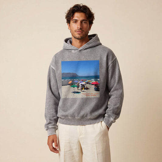 Oversize Washed Hoodie Palermo Beach