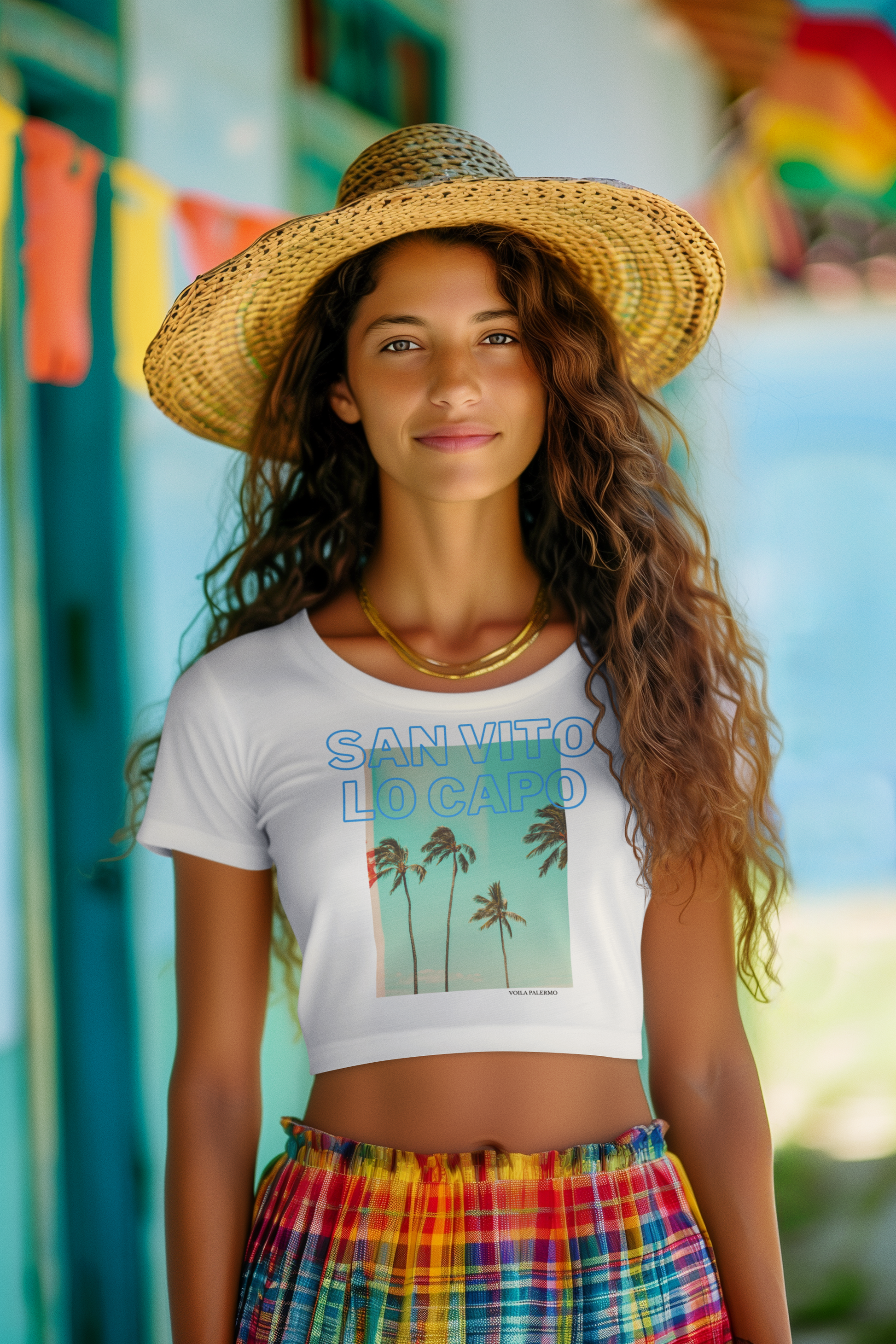 Crop Top San Vito lo Capo – Oversized -Lässig , Leicht.